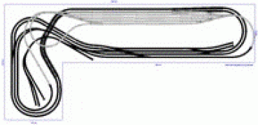 Roco H0 ohne Bettung Gleisplan 520 X 400 cm
